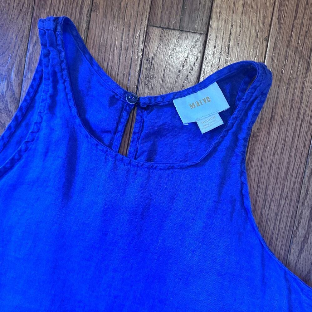 Maeve purple Linen Racerback Tank - Picture 5 of 10